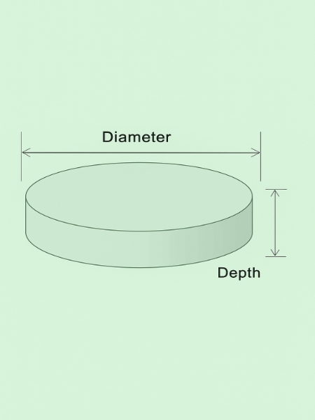 Schéma de dalle ronde pour calculateur béton